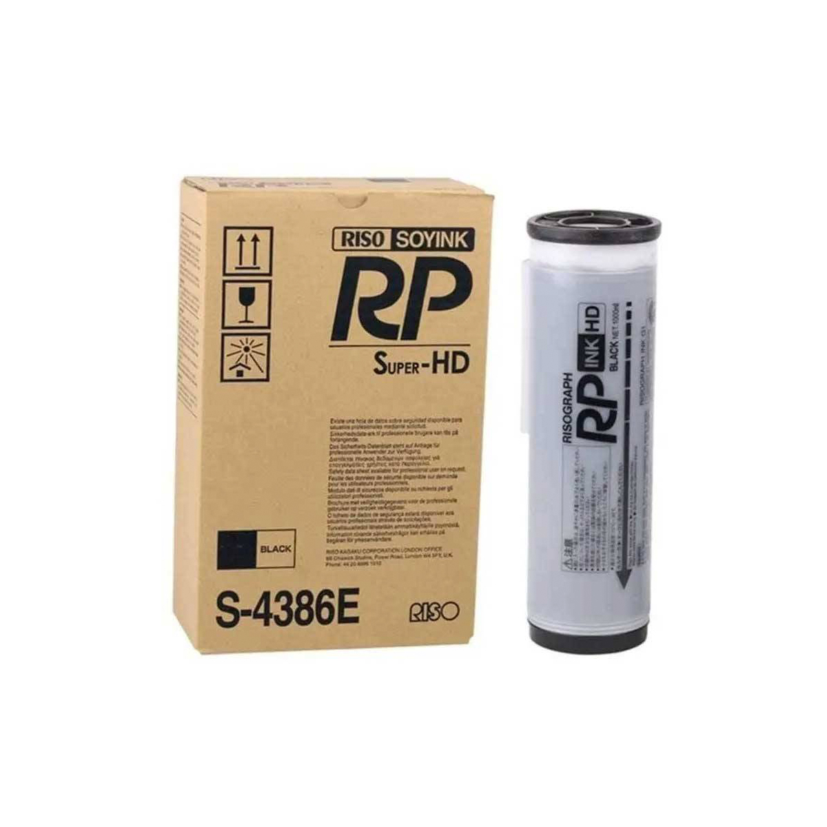 RISO TINTA NEGRO S4386E 2u.