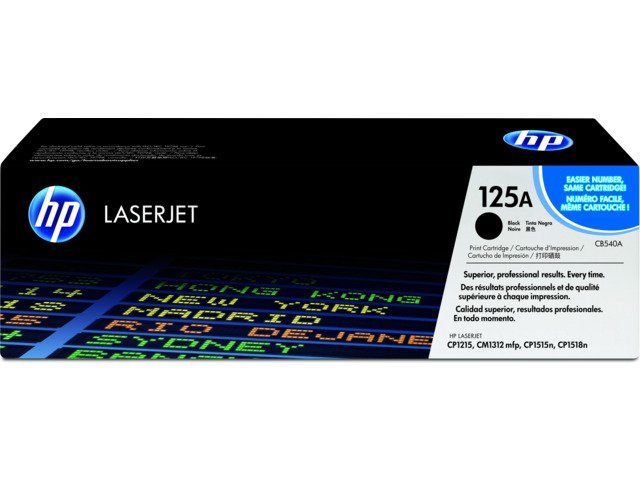 HP TONER NEGRO 125A CB540A