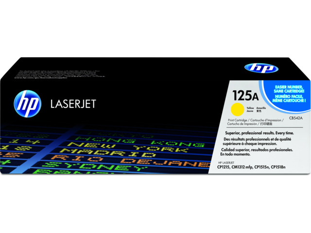 HP TONER AMARILLO 125A CB542A