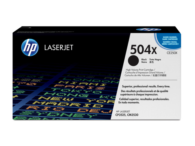 HP TONER NEGRO 504X CE250X