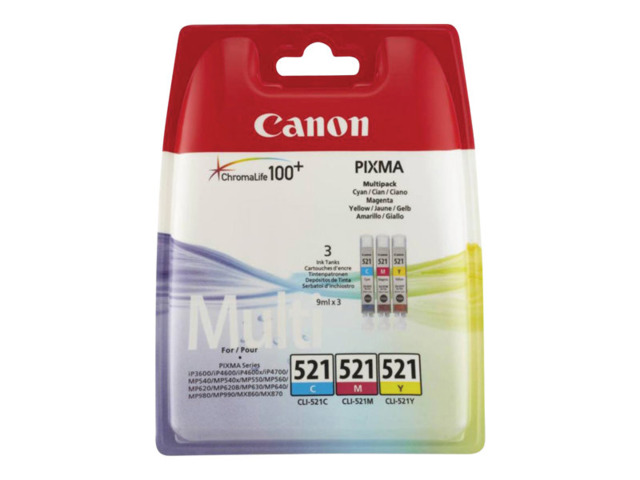 CANON PACK 3U CLI521 COLOR