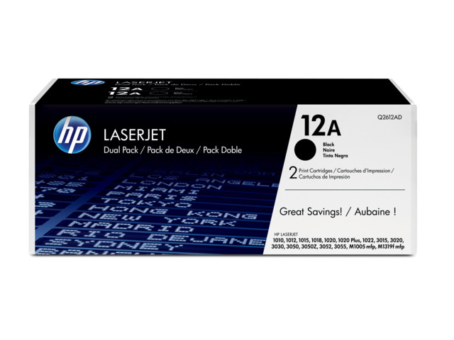 HP PACK 2U NEGRO 12A Q2612AD