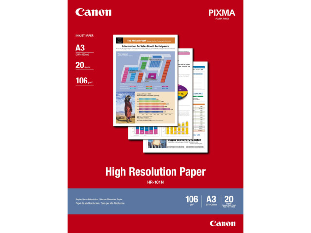 CANON PAPEL HR101 A3 20h 106GR