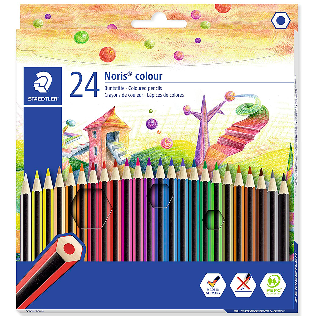 STAEDTLER LAPICES HEXAGON. 24U