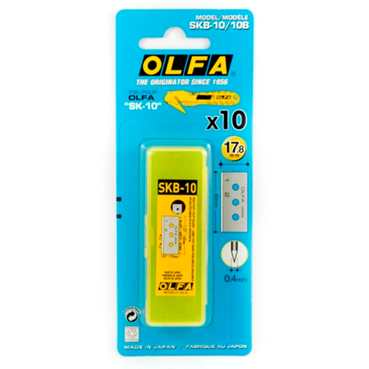 OLFA PACK 10 CUCHILLAS CUTTERS
