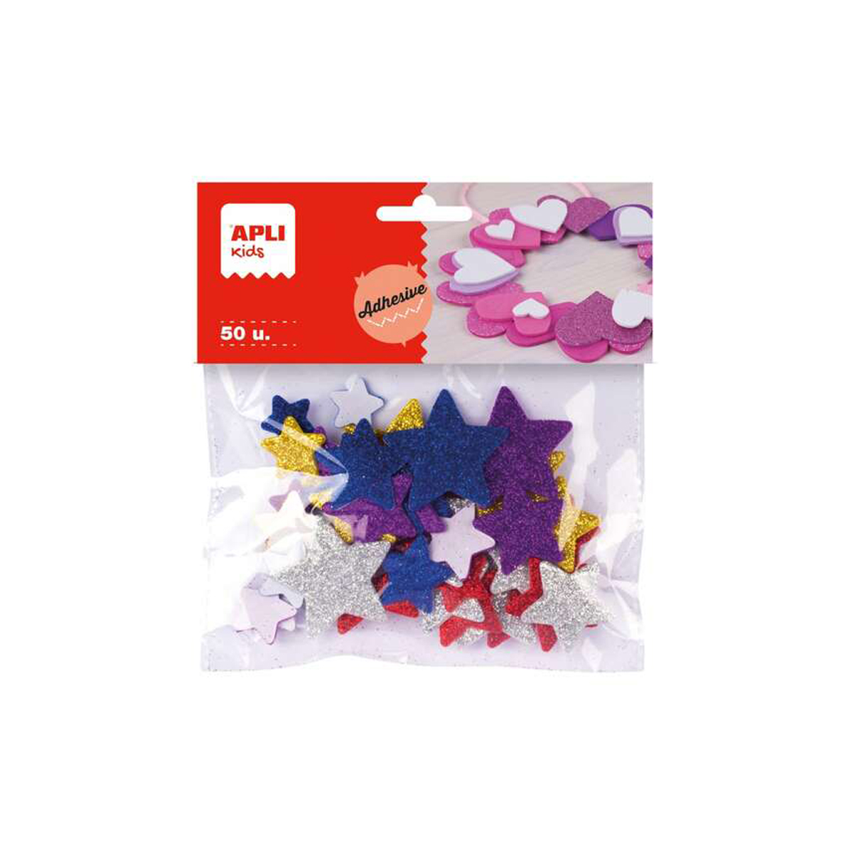 APLI GOMA EVA ESTRELLAS 50U