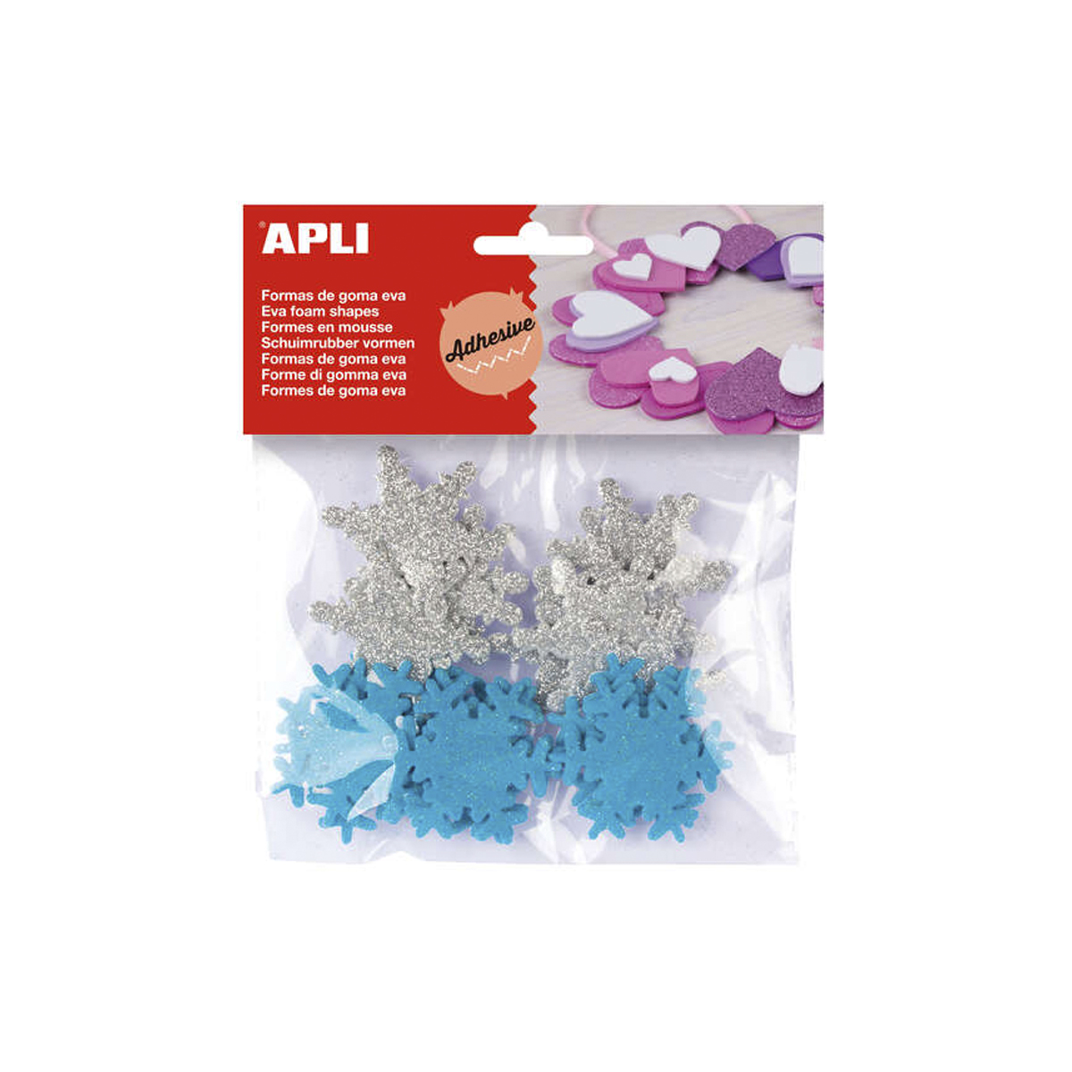 APLI GOMA EVA NIEVE PURPUR 22U