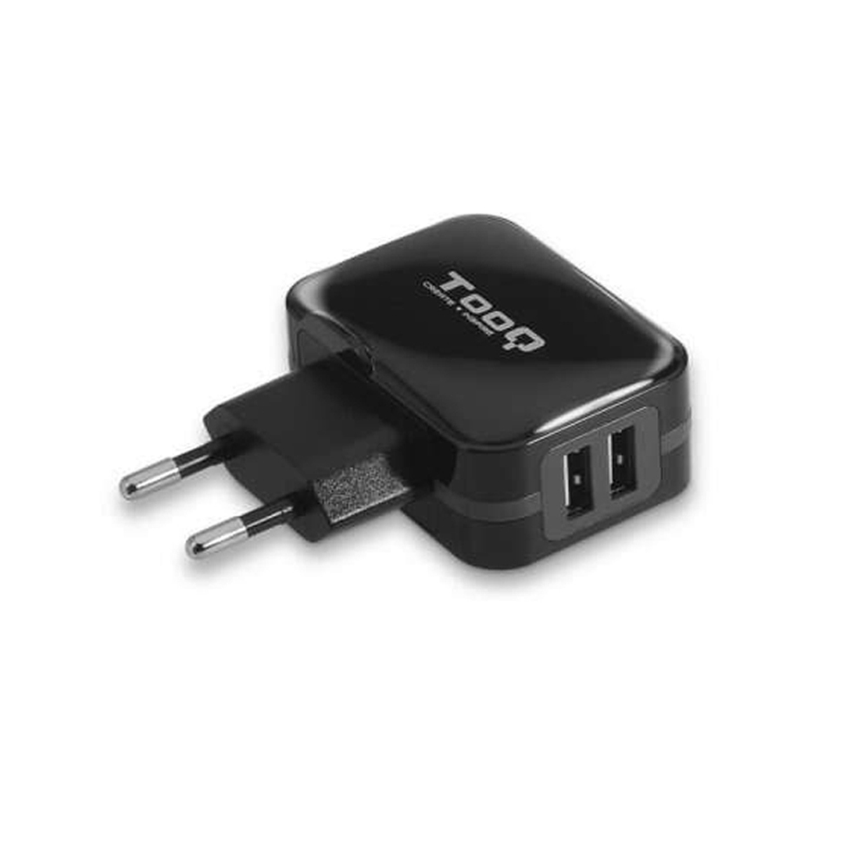 TOOQ CARGADOR PARED 2 USB NEGR