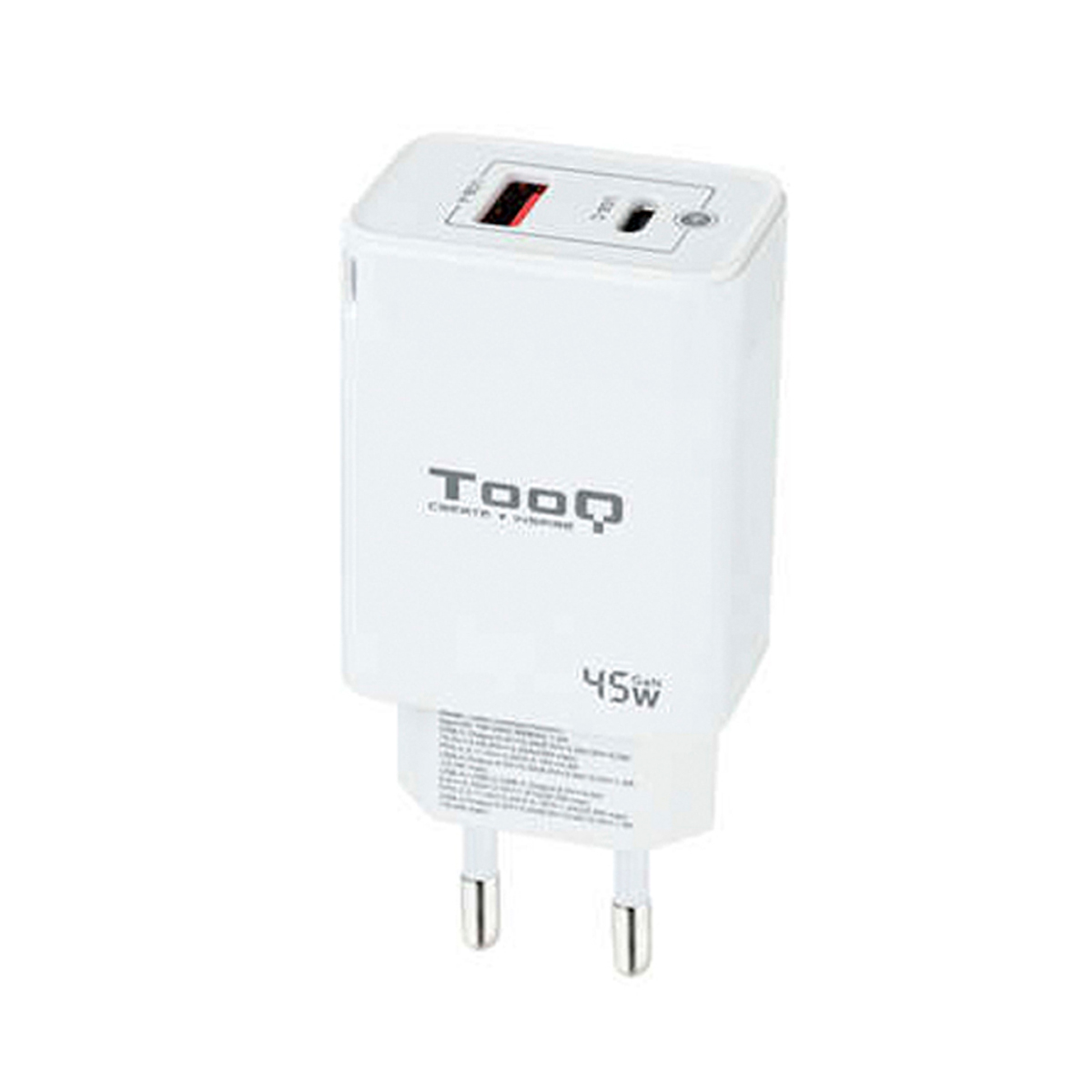 TOOQ CARGADOR PARED GAN 45W BL