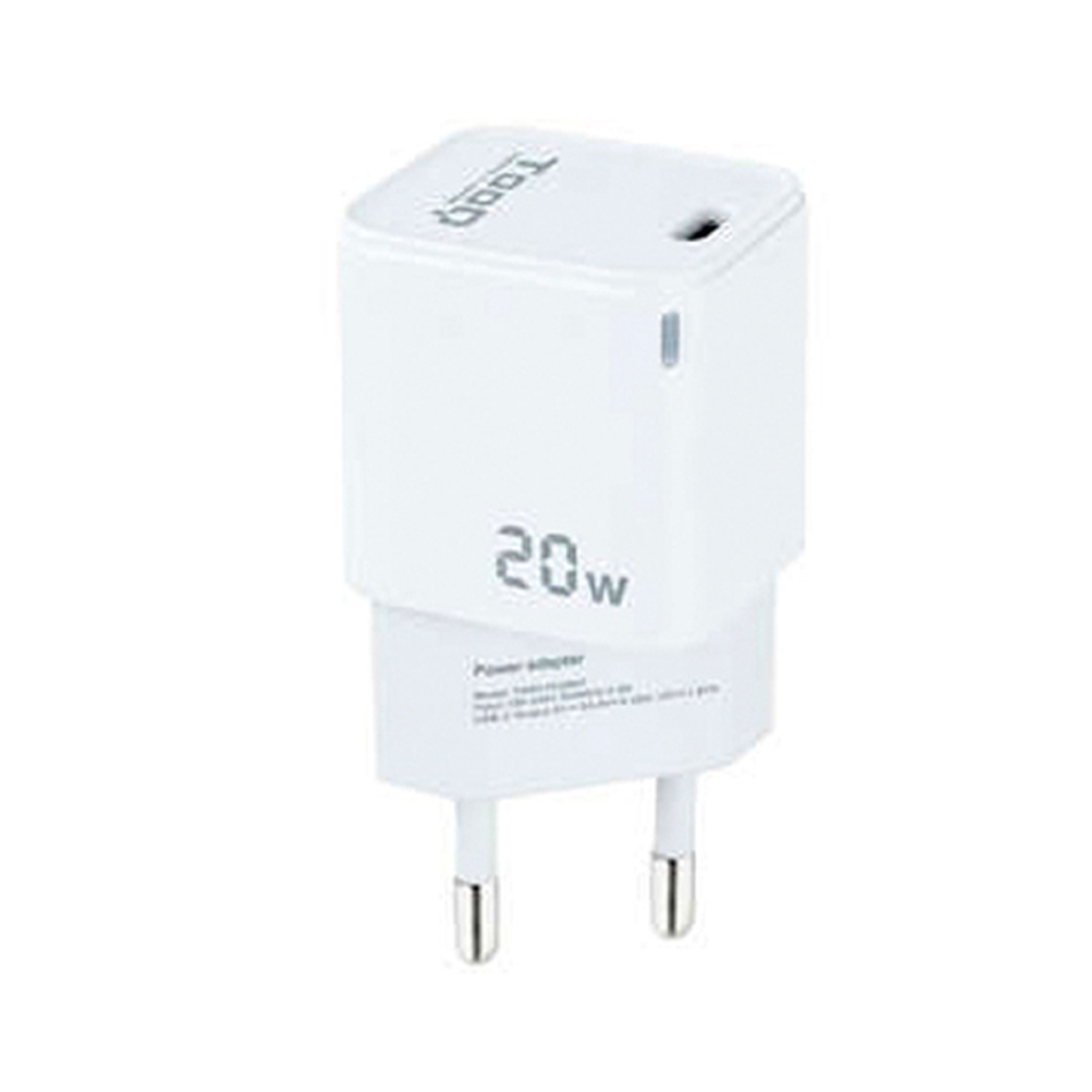TOOQ CARGADOR PARED USB-C 20W