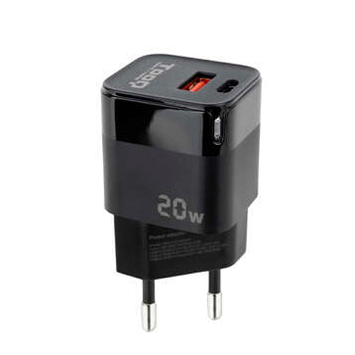 TOOQ CARGADOR PARED 20W NEGRO