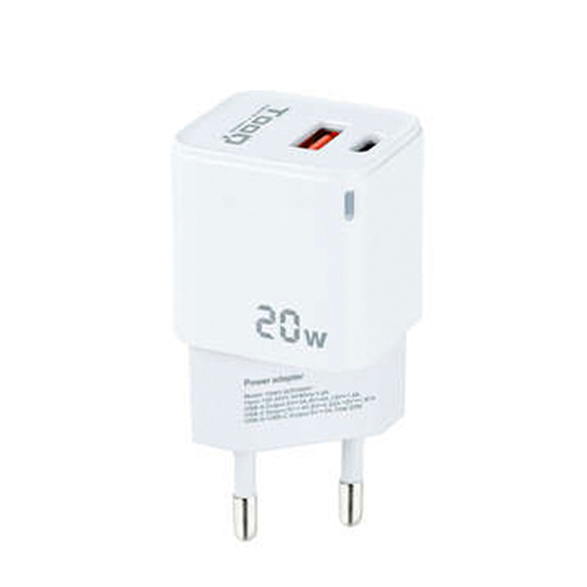 TOOQ CARGADOR PARED 20W BLANCO