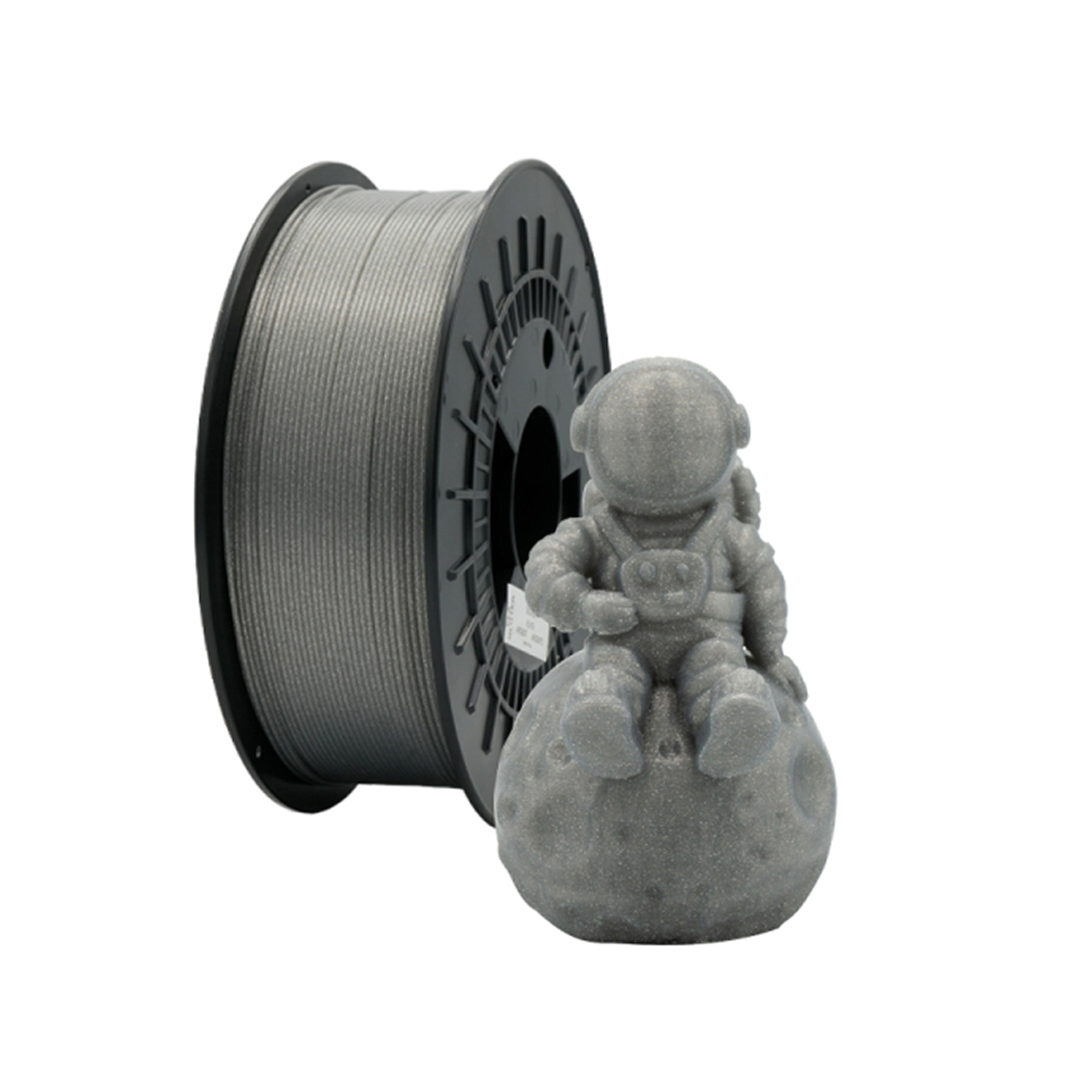 FILAMENTO 3D PLA GLITTER PLATA